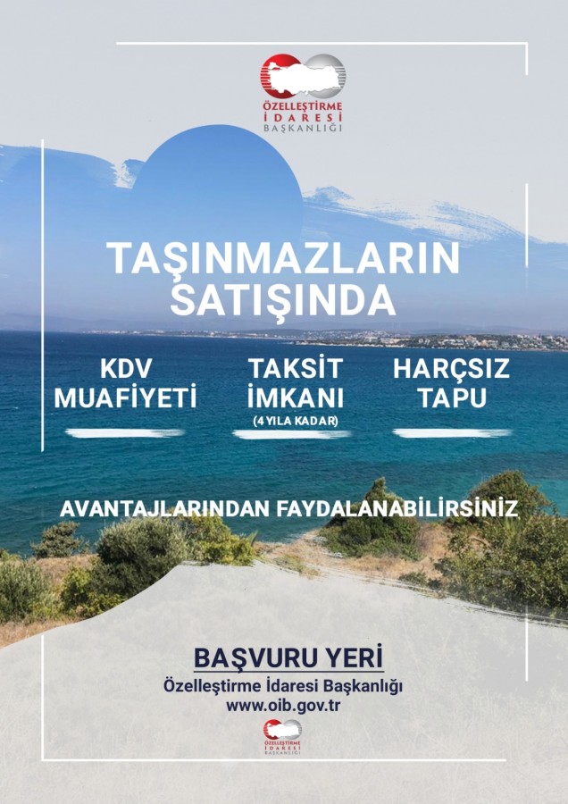 Özelleştirme Kapsam ve Programında Bulunan Muhtelif Taşınmazların İhalesine İlişkin İlan