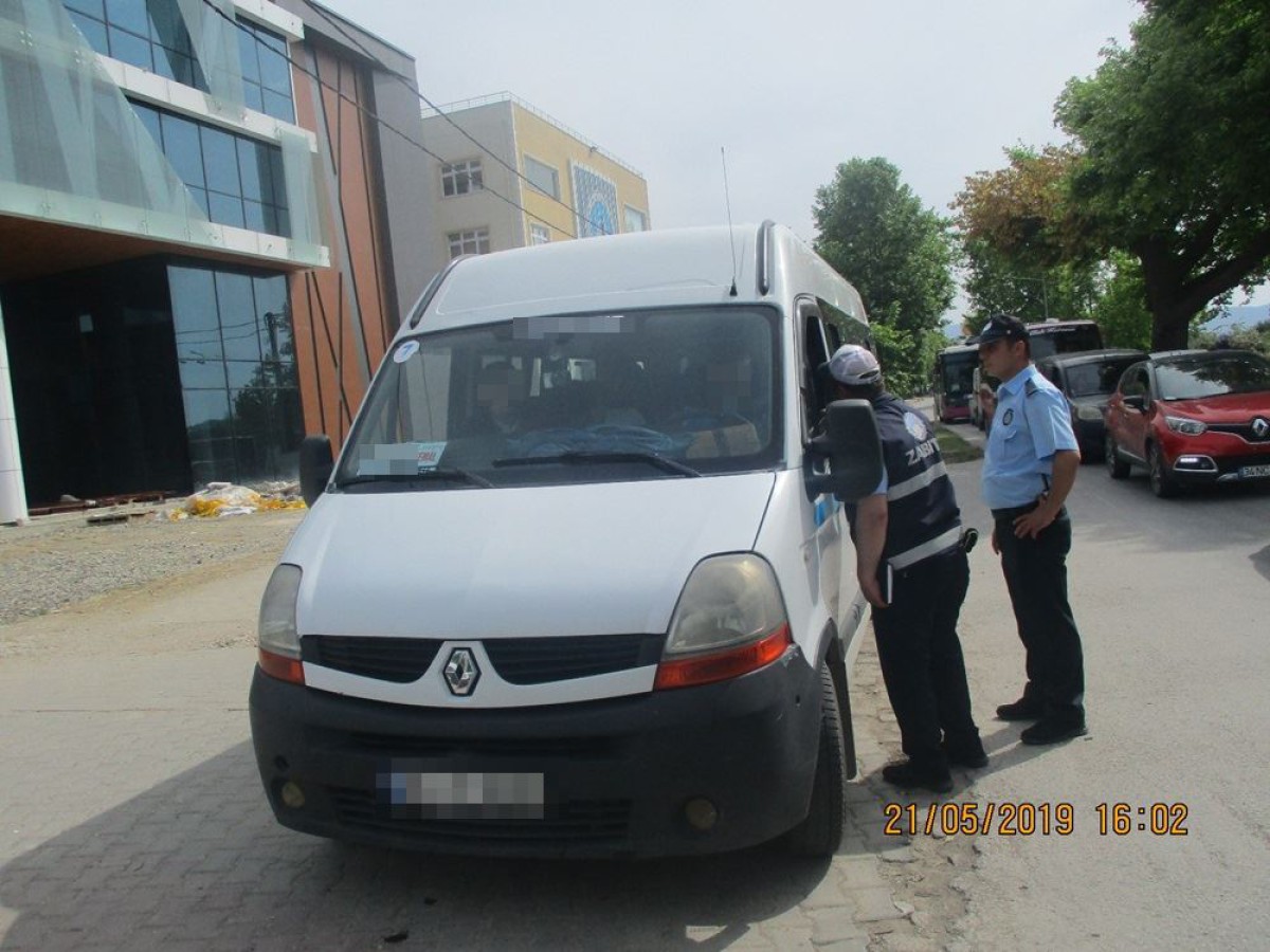 14 SERVİS ARACINA CEZAİ İŞLEM UYGULANDI