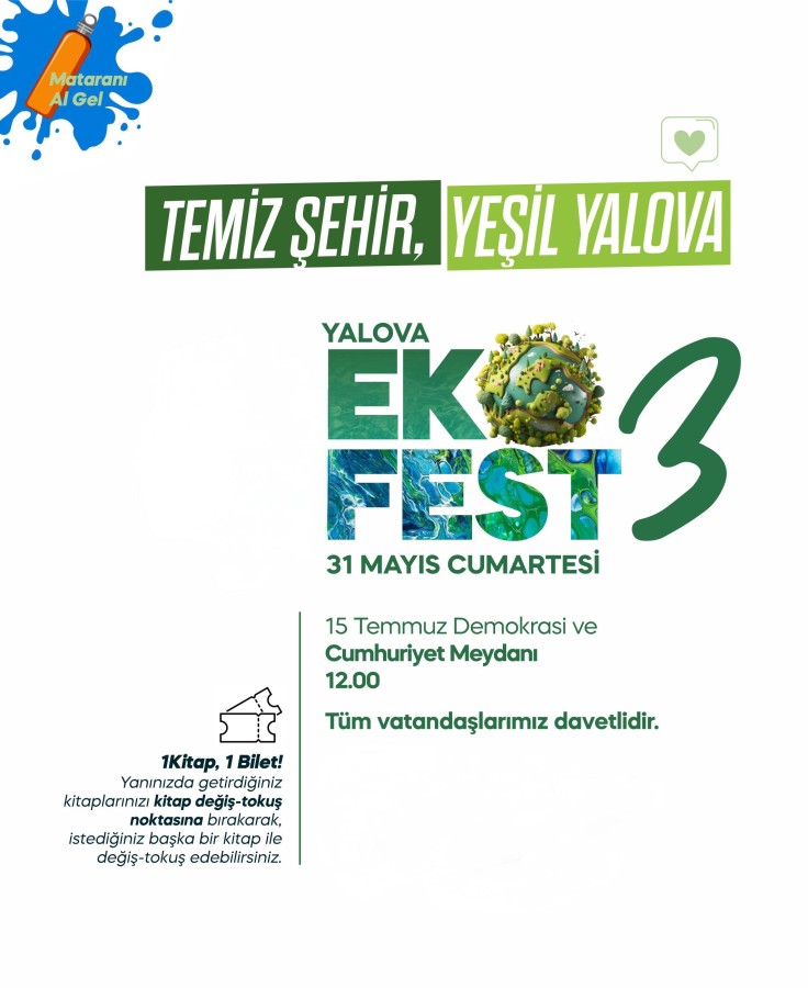 YALOVA EKOFEST 3 BAŞLIYOR