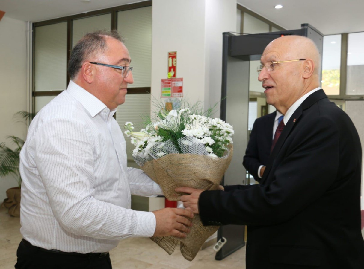 BAŞKAN FETHİ YAŞAR’DAN BAŞKAN SALMAN’A İADEYİ ZİYARET