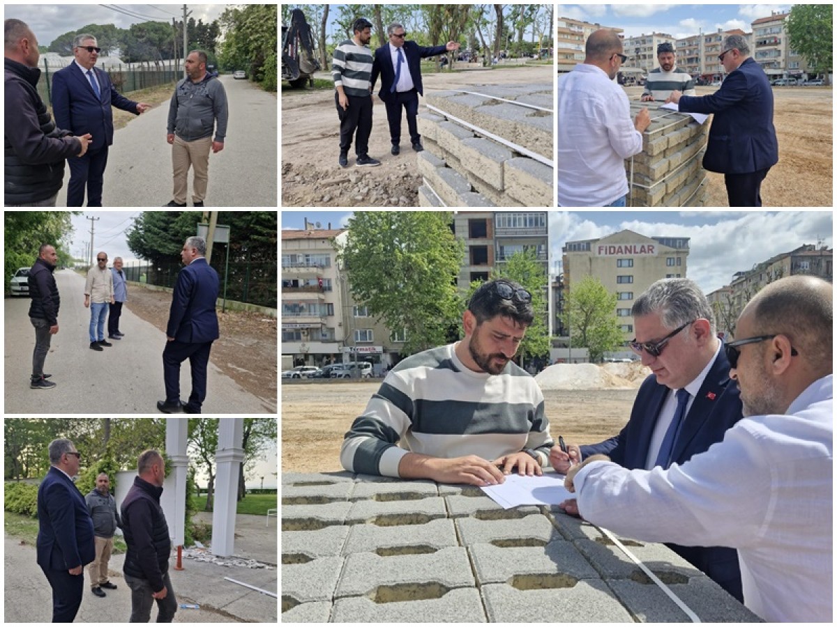 BAŞKAN GÜREL; OTOPARK ALANINDA VE TATİL PARK BÖLGESİNDE İNCELEMELERDE BULUNDU