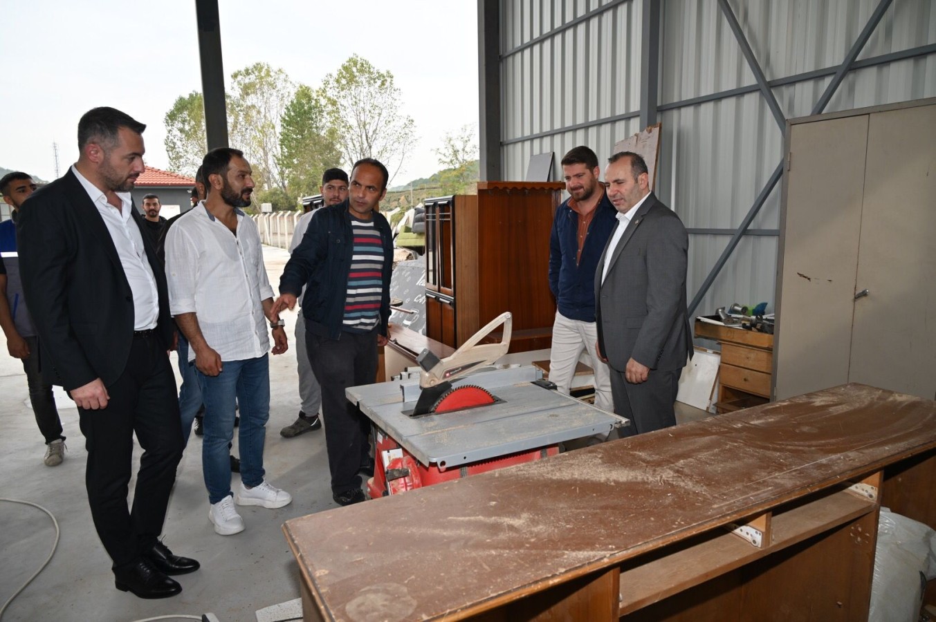 BAŞKAN MUSTAFA TUTUK ATIK GETİRME MERKEZİ’Nİ ZİYARET ETTİ