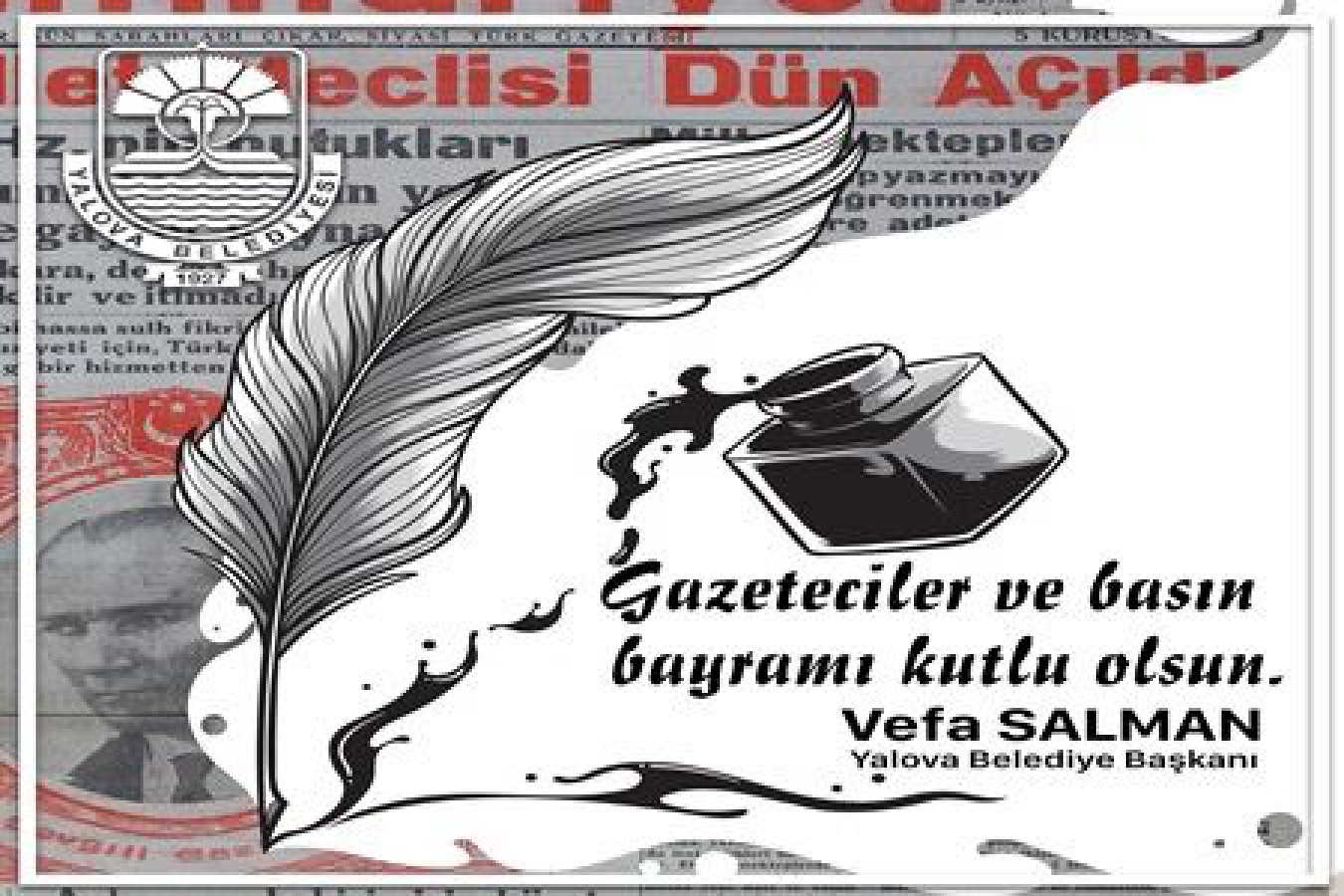 BAŞKAN SALMAN 24 TEMMUZ BASIN BAYRAMINI KUTLADI