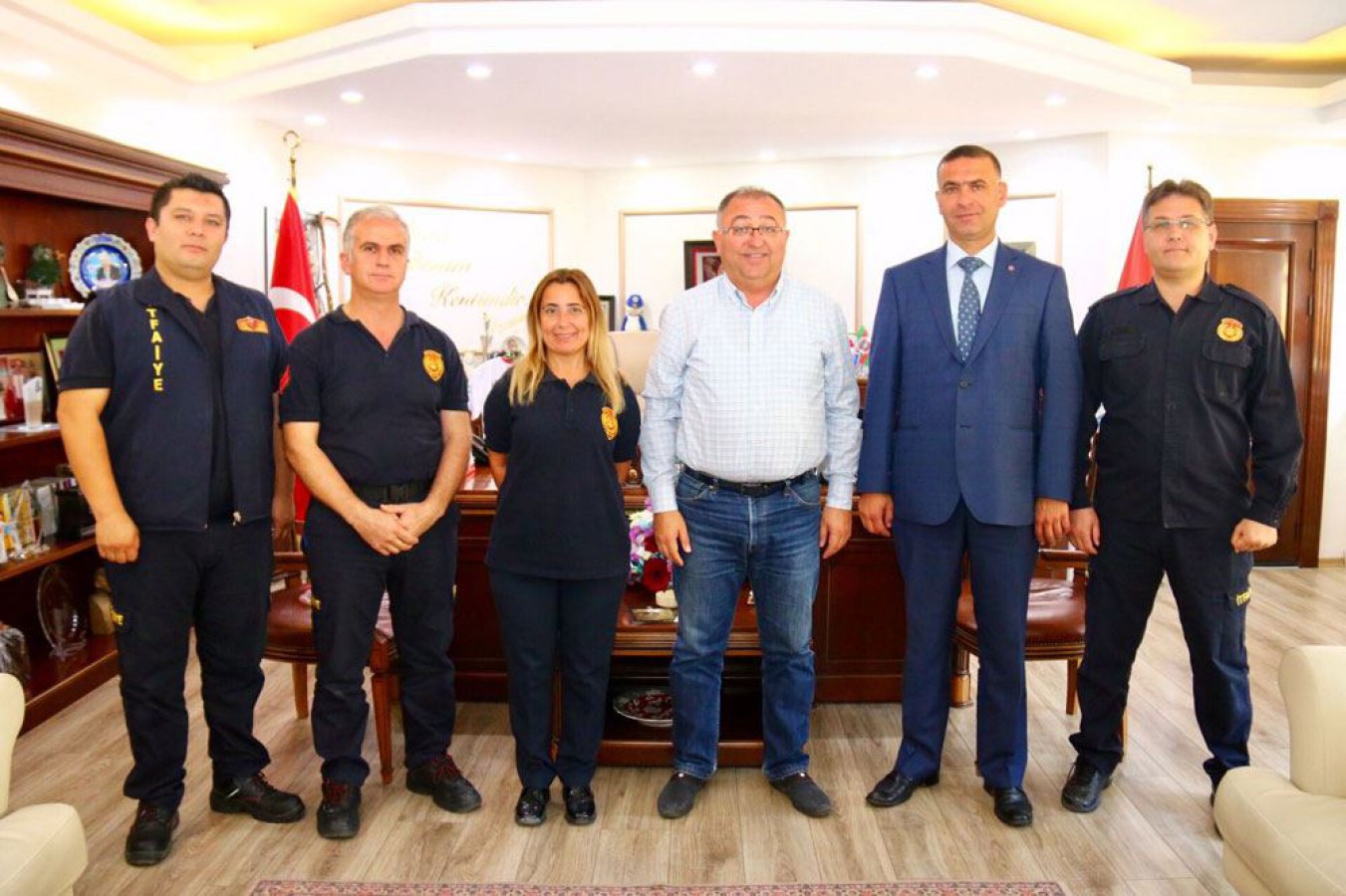 BAŞKAN SALMAN İTFAİYE HAFTASINI KUTLADI