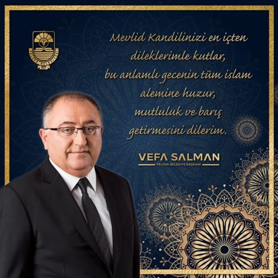 BAŞKAN SALMAN’IN MEVLİD KANDİLİ MESAJI