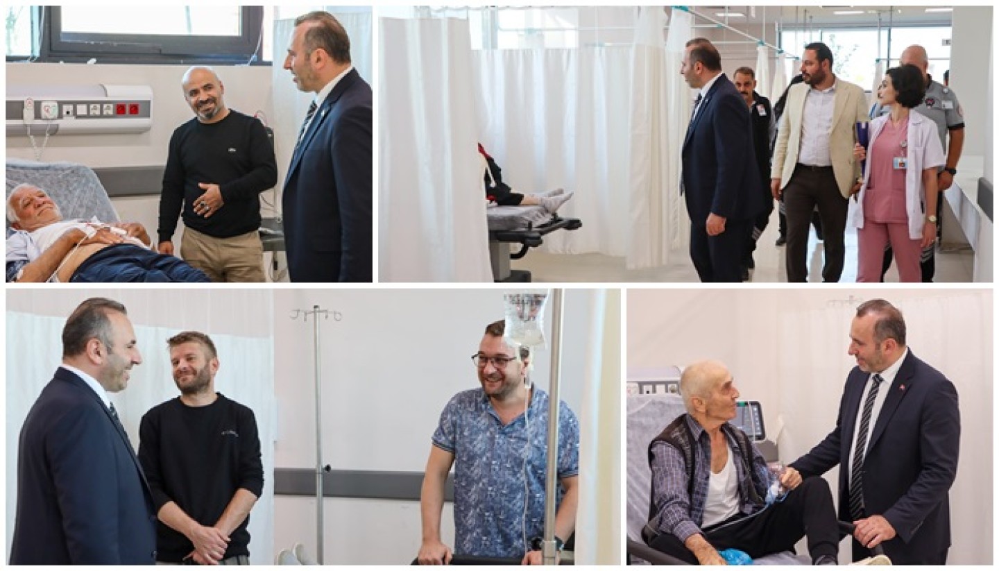 BAŞKAN TUTUK’TAN HASTALARA ZİYARET