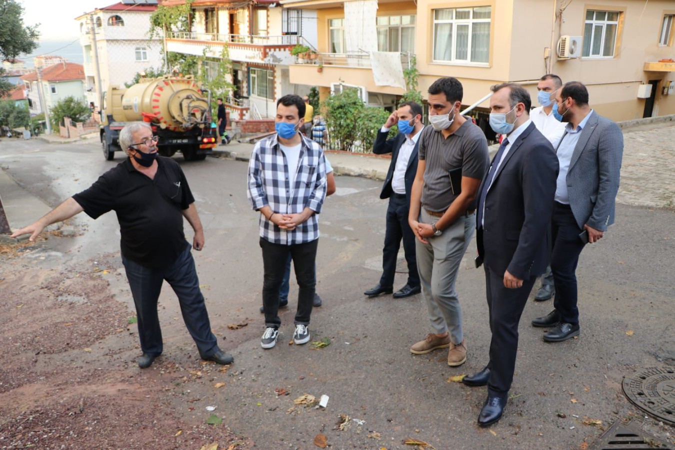 BAŞKAN VEKİLİ TUTUK BAYRAKTEPE MAHALLESİNDE İNCELEMELERDE BULUNDU