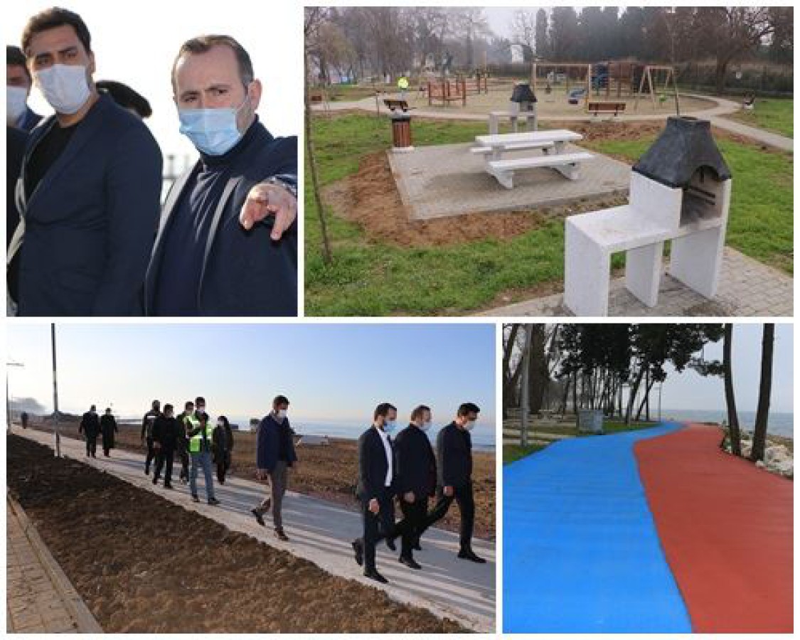 BAŞKAN VEKİLİ TUTUK DOĞU SAHİL BANDINDA İNCELEMELERDE BULUNDU