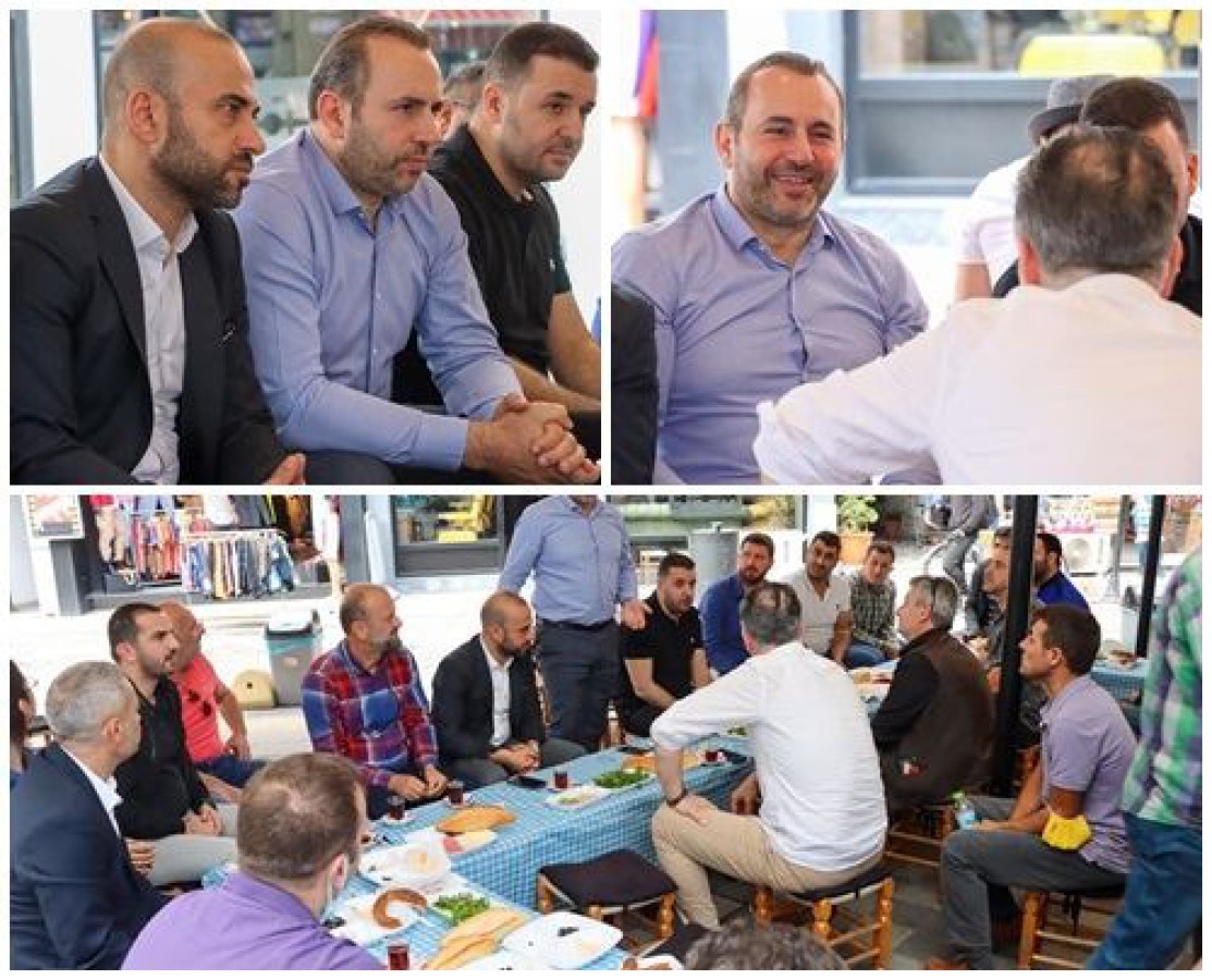 BAŞKAN VEKİLİ TUTUK, HUZUR SOKAĞI ESNAFIYLA BULUŞTU