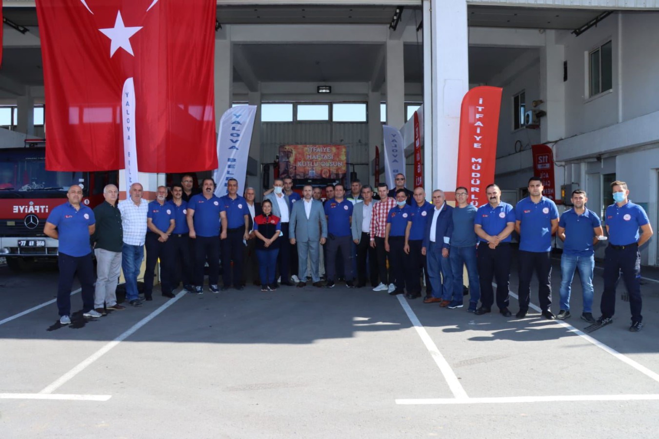 BAŞKAN VEKİLİ TUTUK İTFAİYE MÜDÜRLÜĞÜNÜ ZİYARET ETTİ