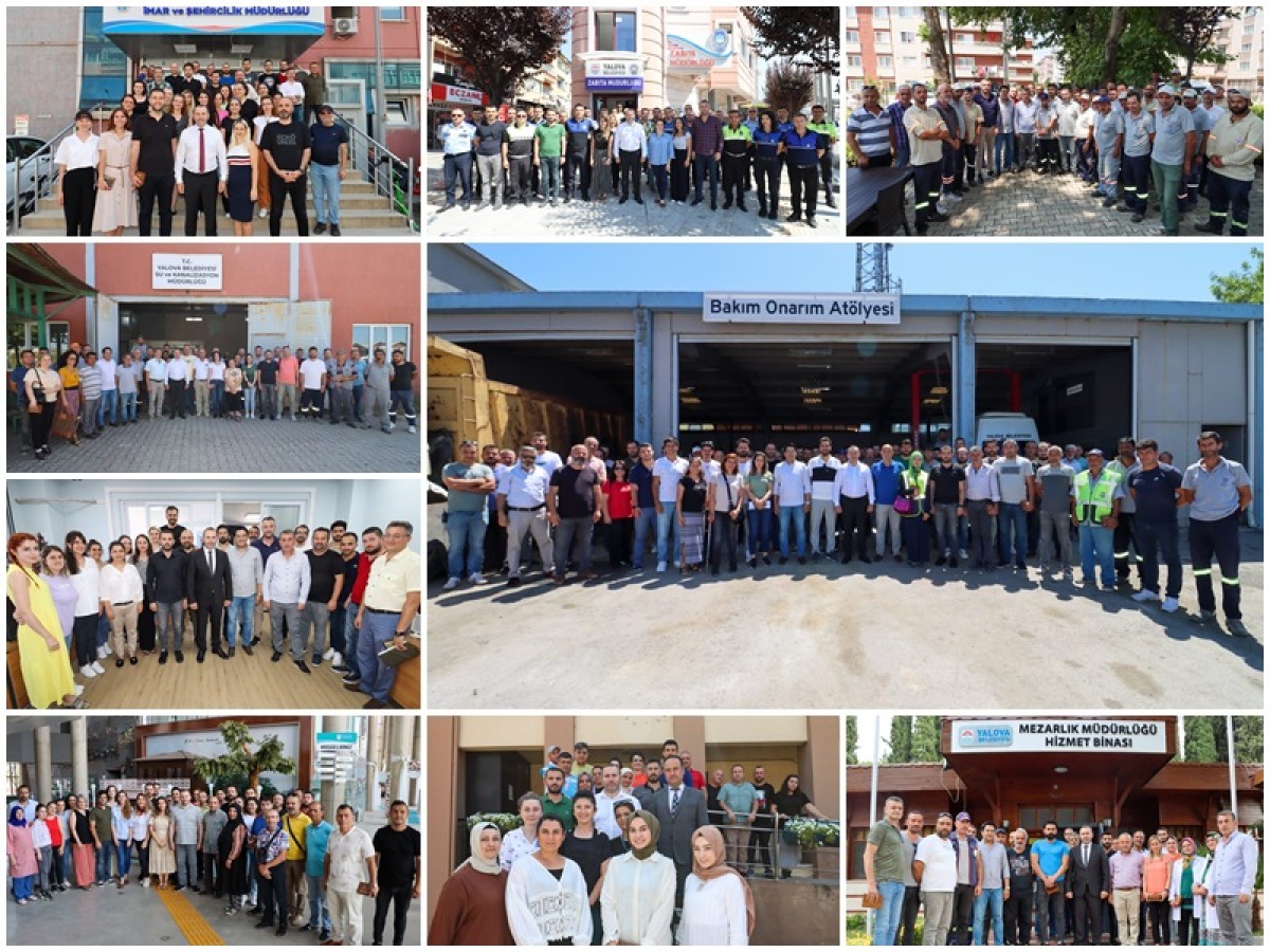 BAŞKAN VEKİLİ TUTUK TÜM PERSONELLE TEK TEK BAYRAMLAŞTI