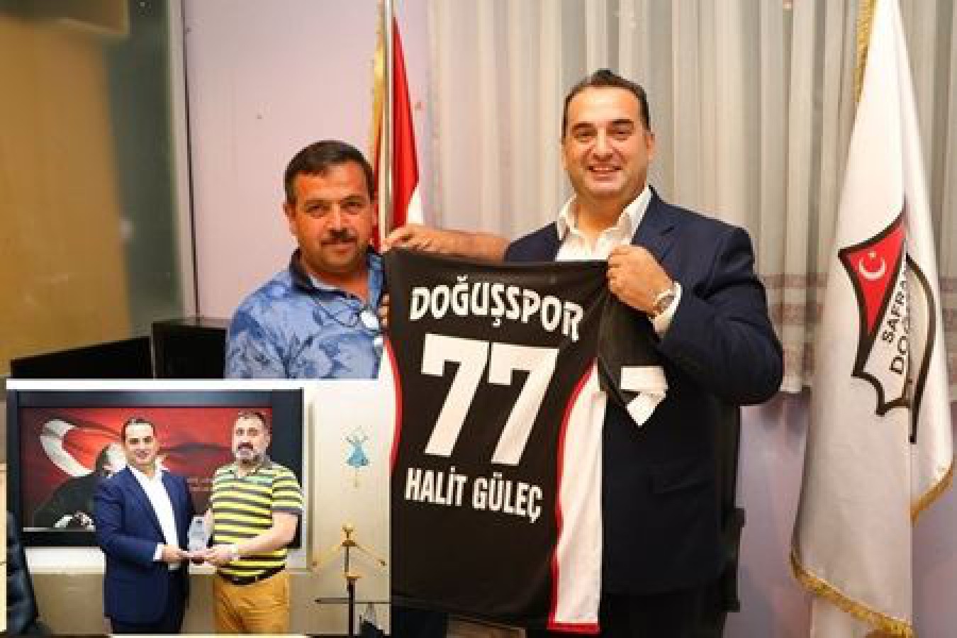 BAŞKAN YARDIMCISI GÜLEÇ’E AKKÖYSPOR VE DOĞUŞSPOR’DAN TEŞEKKÜR