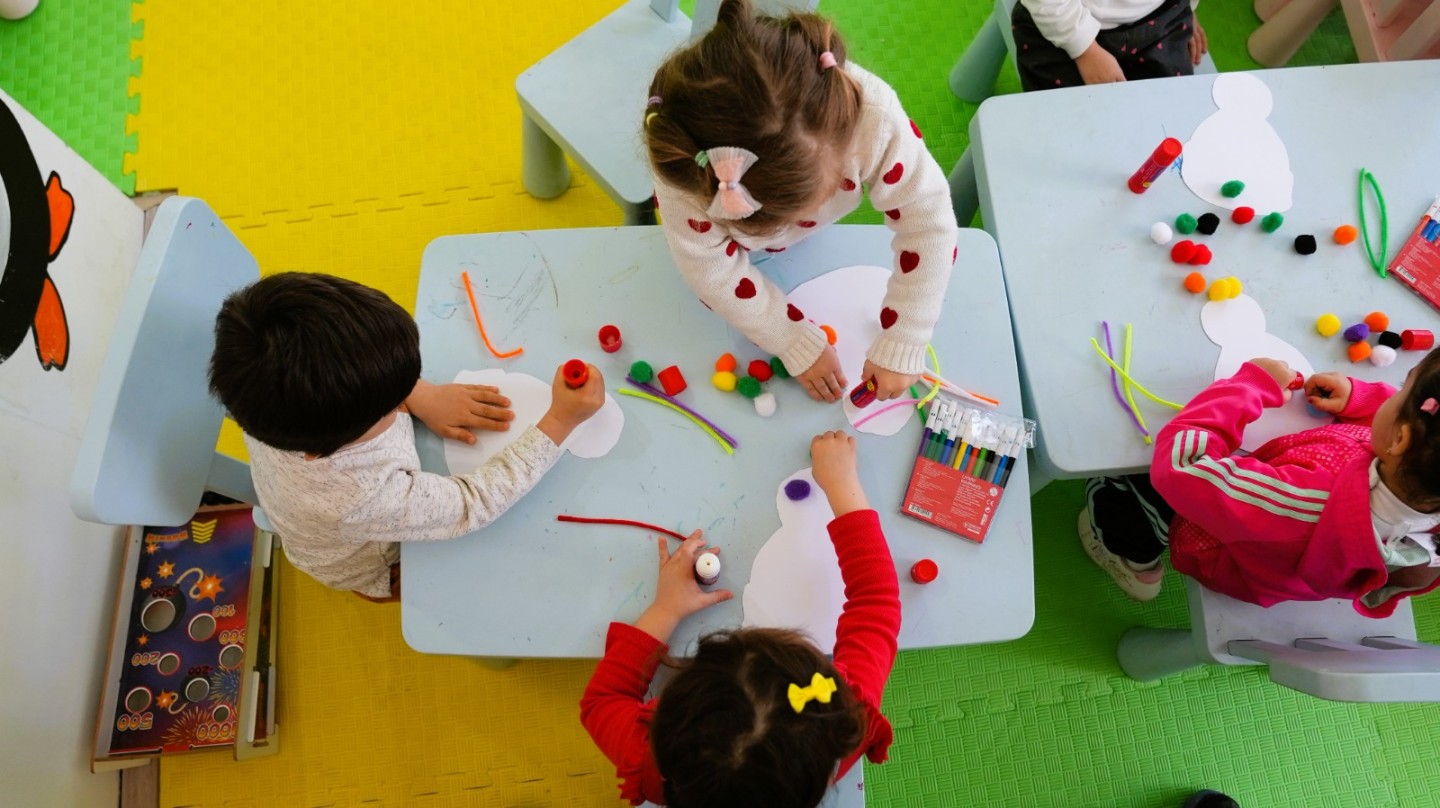 ÇOCUKLAR EL BECERİLERİNİ SERGİLEDİLER