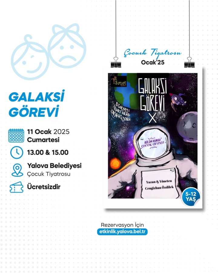 ÇOCUKLAR ‘GALAKSİ GÖREVİ’ İLE UZAYA YOLCULUK YAPACAK