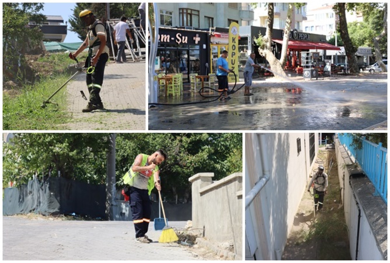 DAHA TEMİZ BİR YALOVA İÇİN KÖŞE BUCAK ÇALIŞMALAR DEVAM EDİYOR