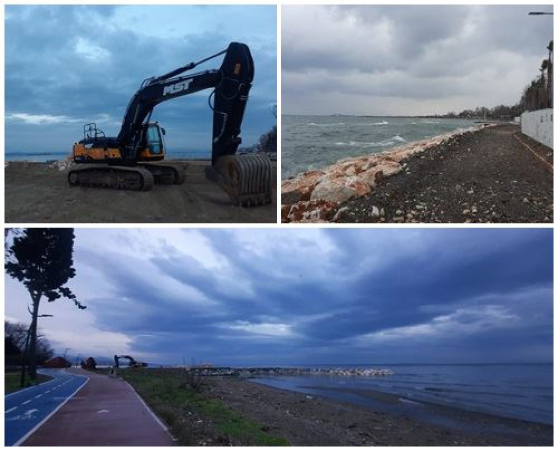 HASAR GÖREN BOZULAN YERLERDE ÇALIŞMALAR DEVAM EDİYOR