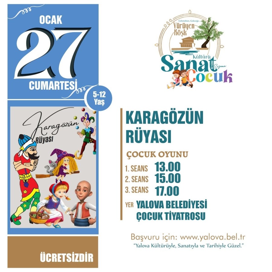 KARAGÖZÜN RÜYASI ÇOCUKLAR İÇİN SAHNELENECEK