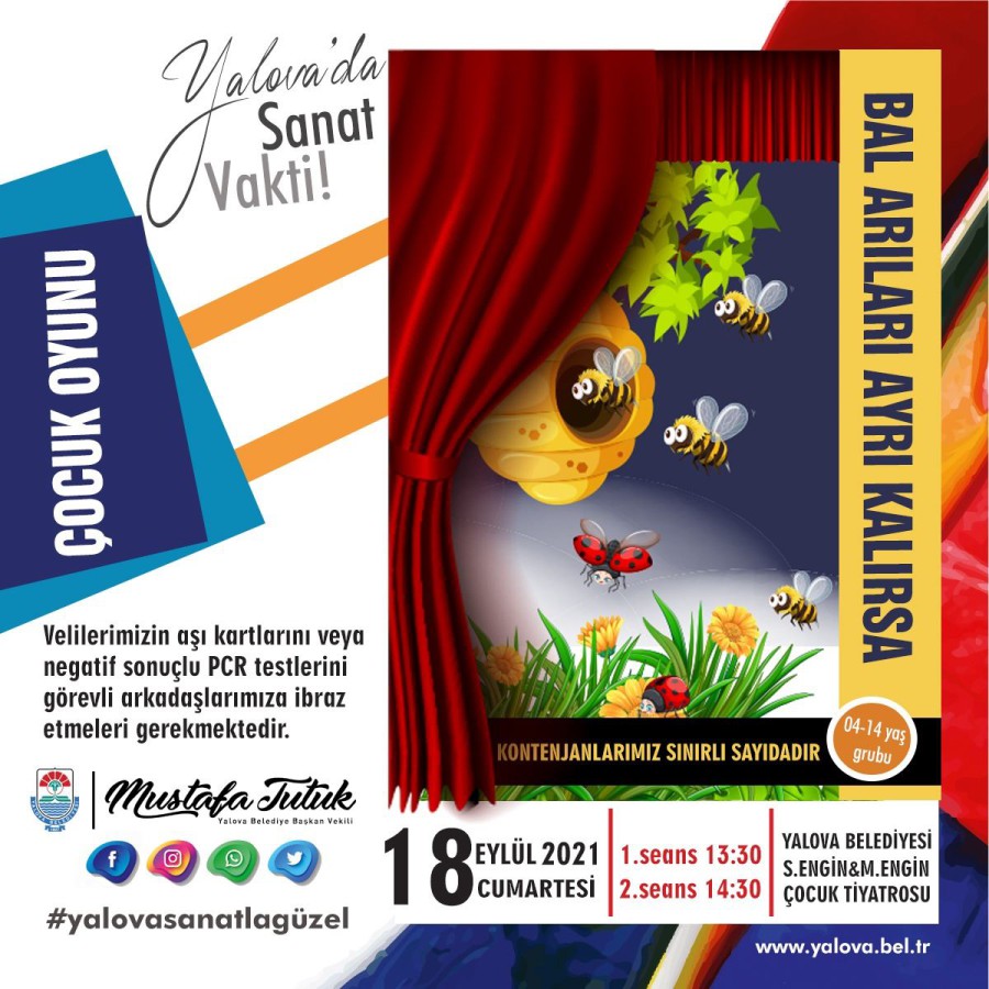 MİNİKLERE ÖZEL TİYATROLAR 18 EYLÜL CUMARTESİ GÜNÜ BAŞLIYOR