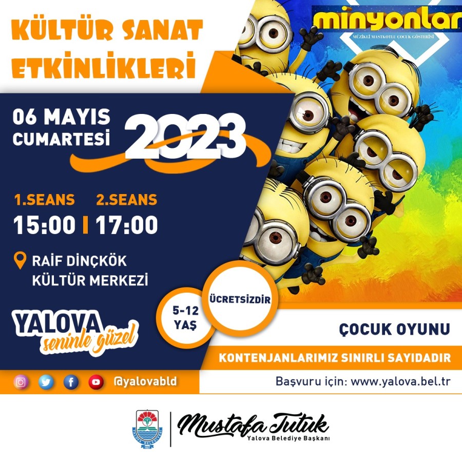 MİNYONLAR ÇOCUKLAR İÇİN SAHNELENECEK