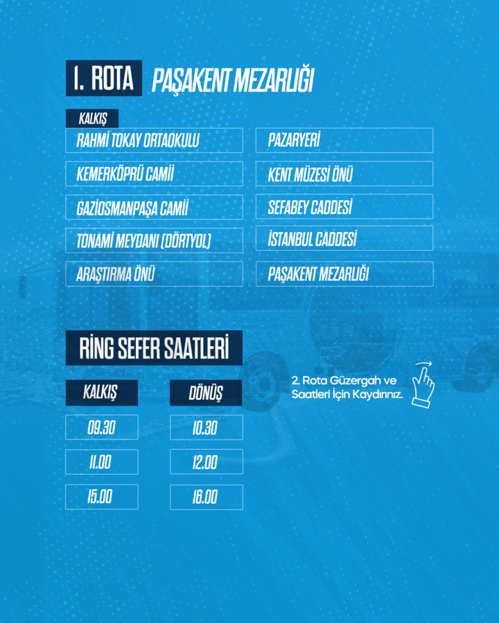 MİRAÇ KANDİLİNDE 3 NOKTADAN MEZARLIKLARA SERVİS KALKACAK