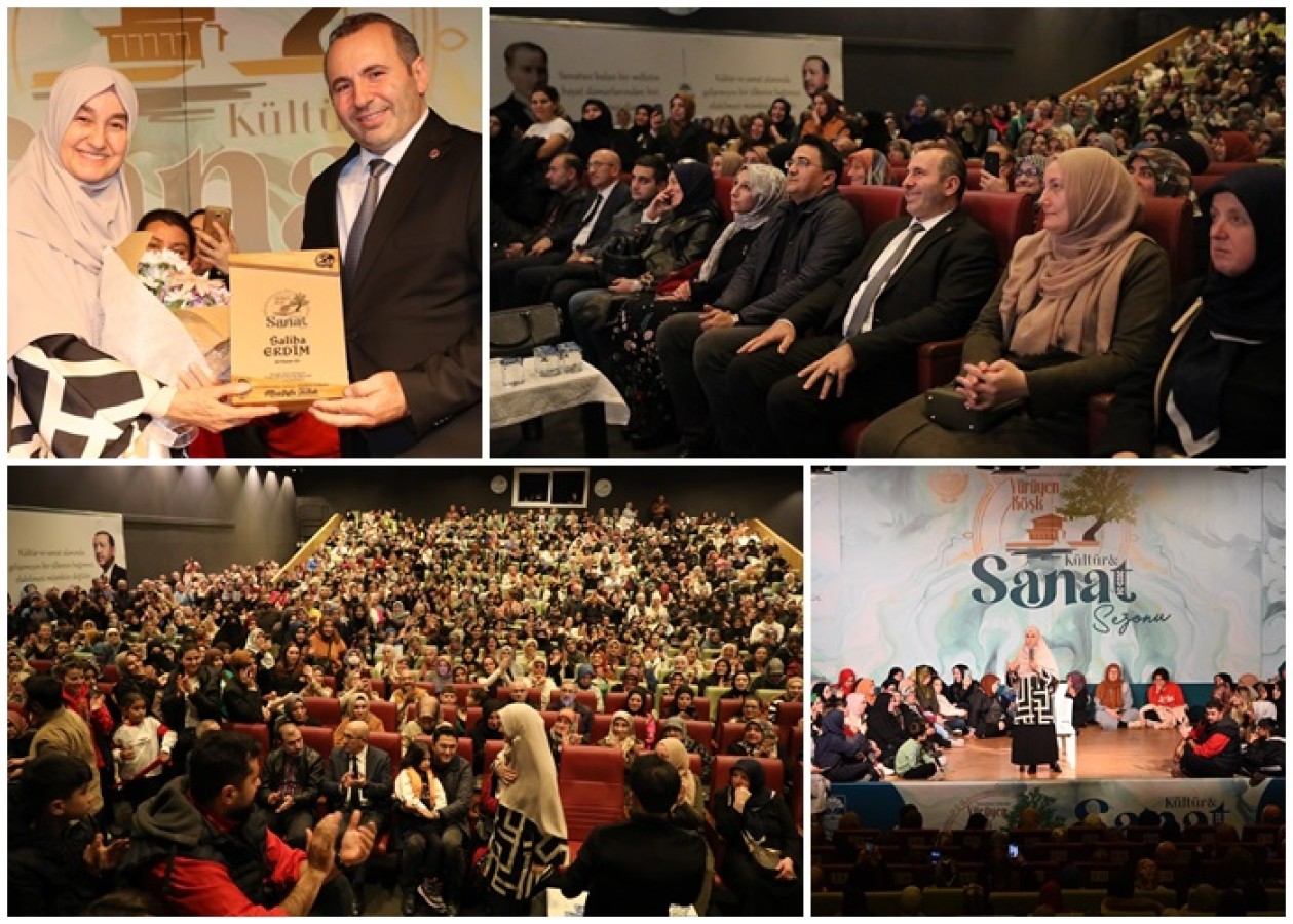 SALON DOLDU TAŞTI SAHNEDE YER KALMADI