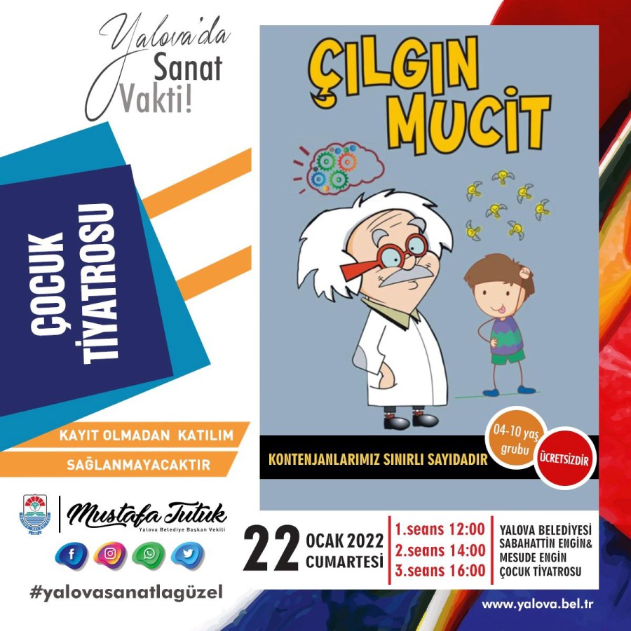 TİYATRO OYUNU ‘ÇILGIN MUCİT’ İSİMLİ OYUNLA DEVAM EDECEK