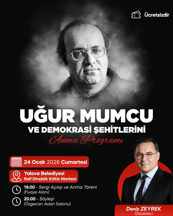 UĞUR MUMCU VE DEMOKRASİ ŞEHİTLERİ ANILACAK