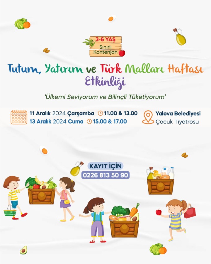 YALOVA BELEDİYESİ’NDEN ÇOCUKLAR İÇİN ÖZEL ETKİNLİK