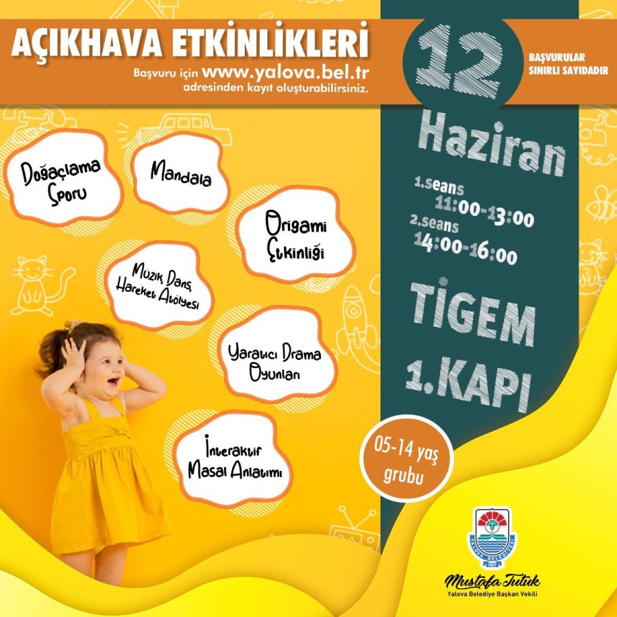 YALOVA BELEDİYESİ’NDEN ÇOCUKLARA ÖZEL AÇIK HAVA ETKİNLİKLERİ