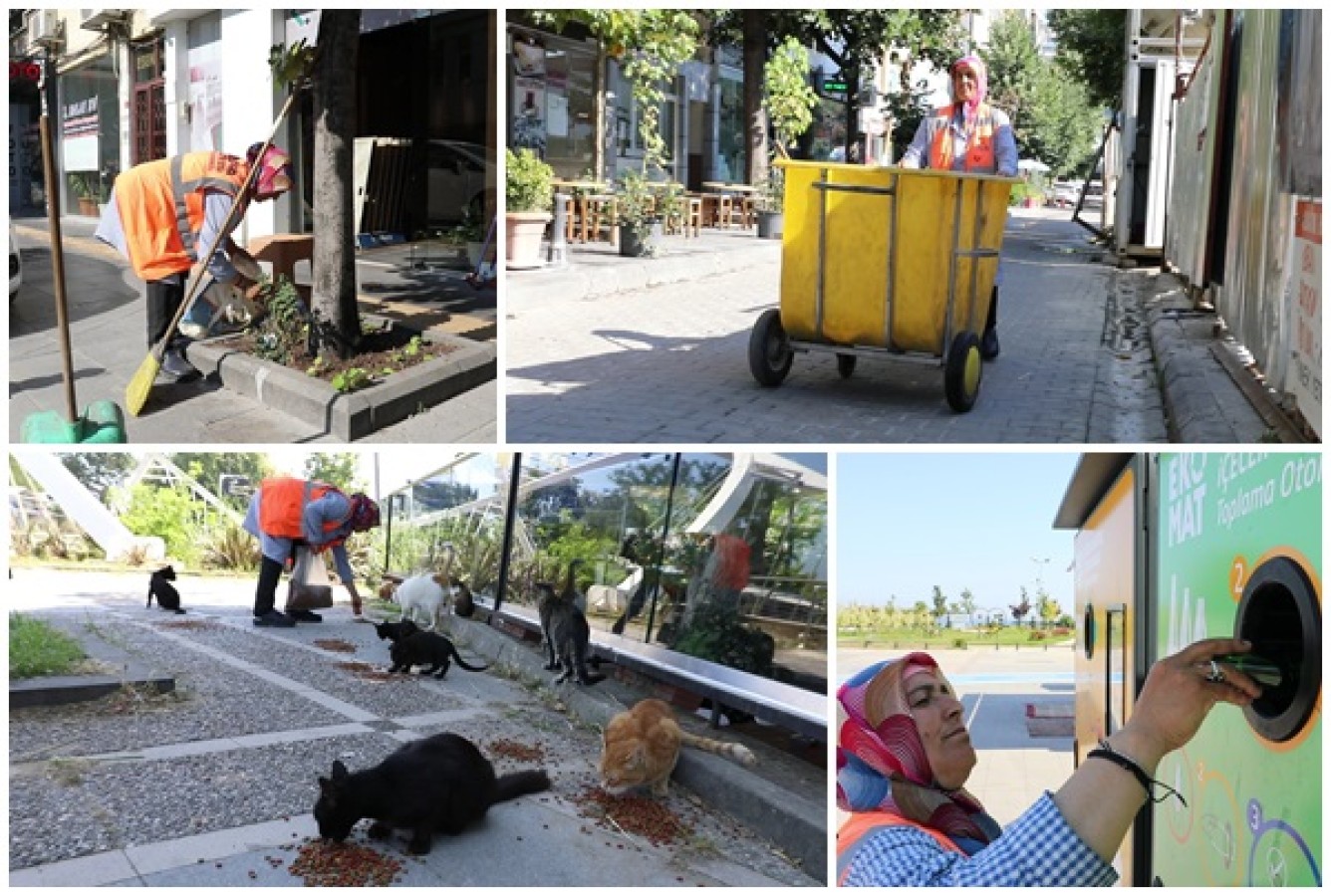 YALOVA’DA TEMİZLİĞİN CEFAKAR İSMİ EMİNE SARIKAYA…